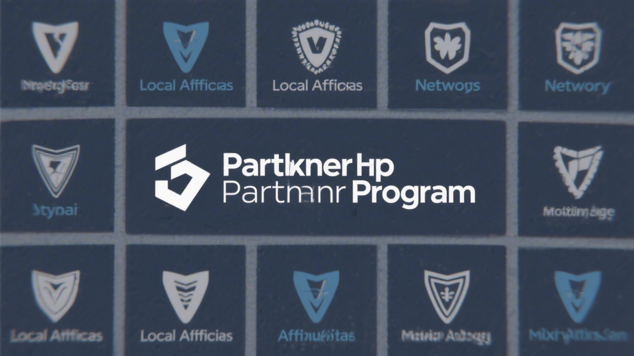Simple placeholder mark for a partner program logo displayed in a grid, representing verified local affiliates and networks.